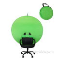 Toile de fond écran vert webcam portable chaise